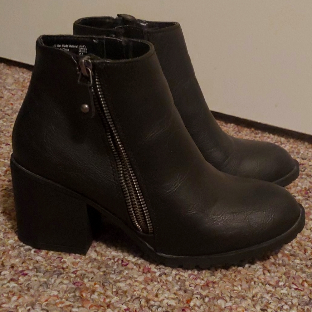 Brash black booties